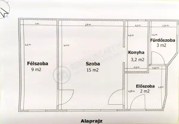 Eladó téglalakás, Budapest, II. kerület 1+1 szoba 32 m² 46.9 M Ft